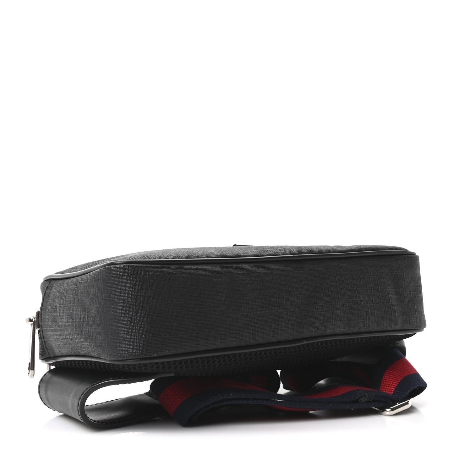 Soft GG Supreme Monogram Web Belt Bag Black Grey