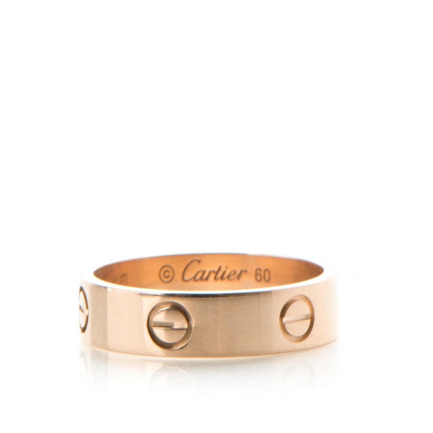 18K Pink Gold 5.5mm LOVE Ring 60 9