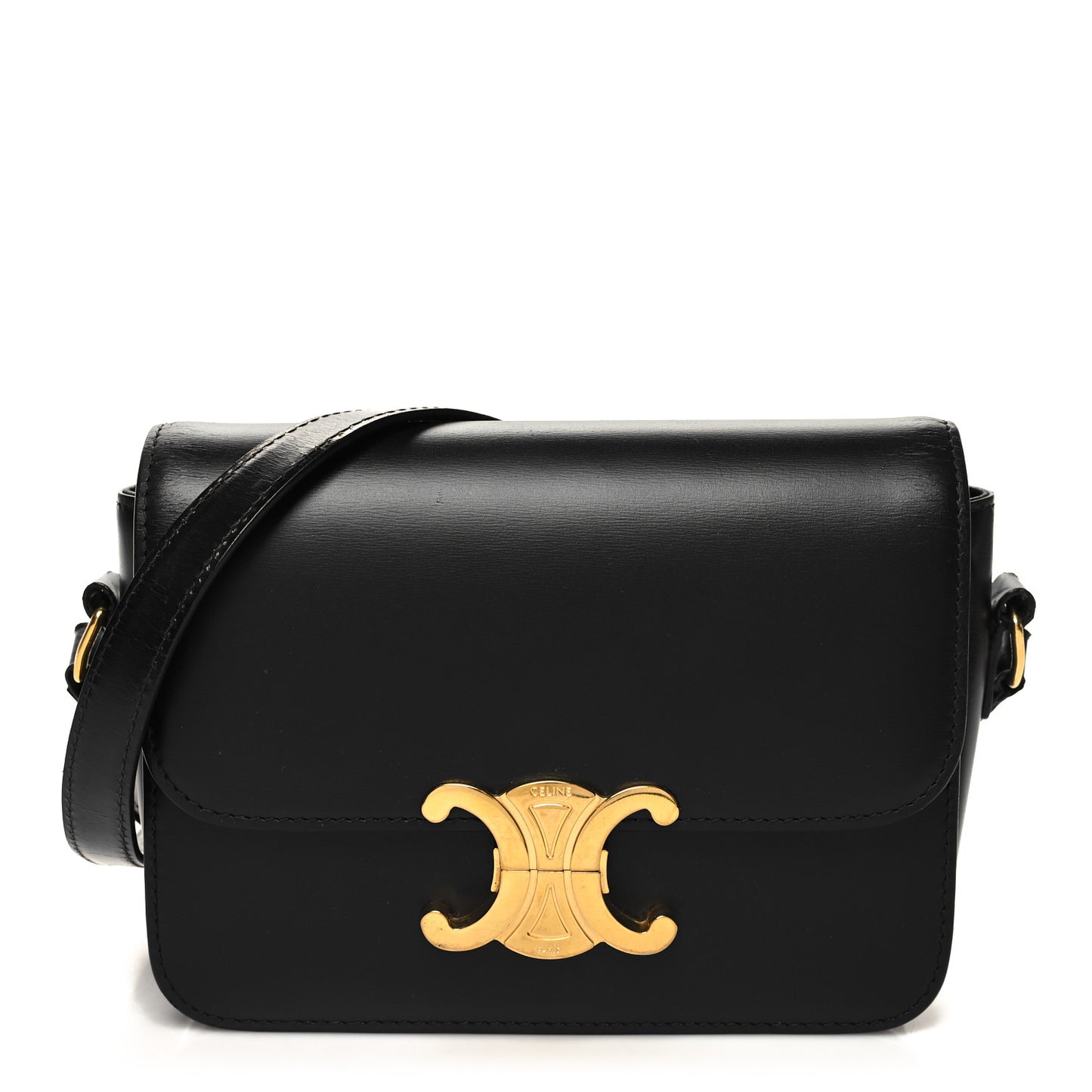 Shiny Calfskin Teen Triomphe Black