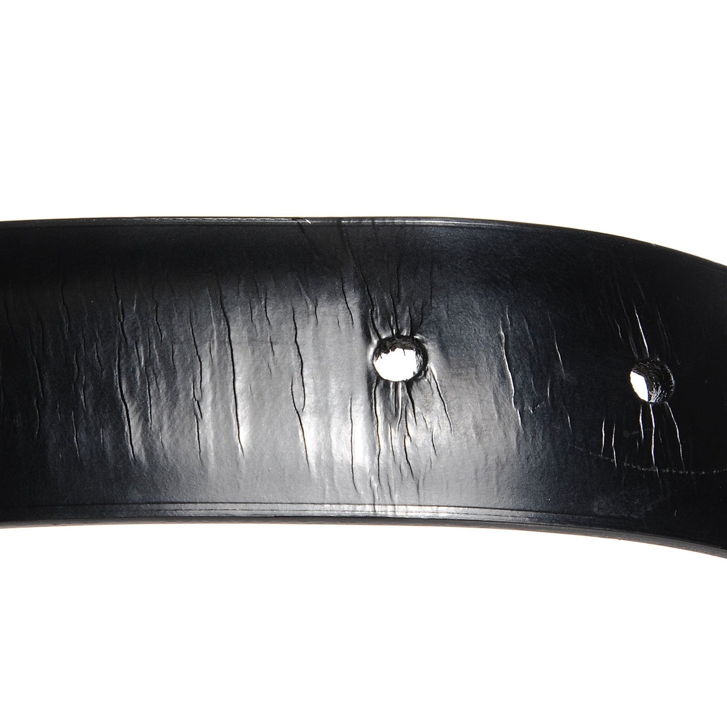 Glazed Leather LV Anagramme 30mm Belt 85 34 Black