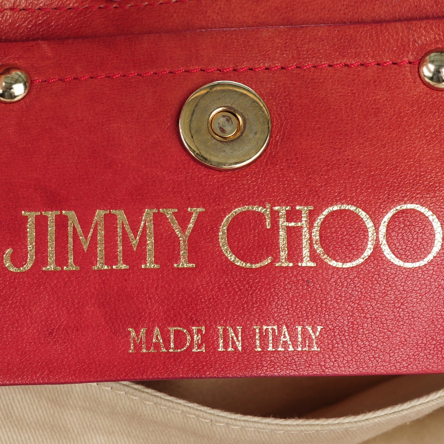 Jimmy Choo Glazed Canvas Printed Scarlet Tote Multicolor 6 of 9