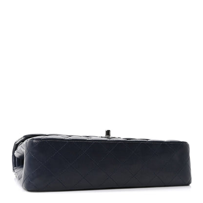 Chanel Lambskin Quilted Medium Double Flap Navy 4 of 10