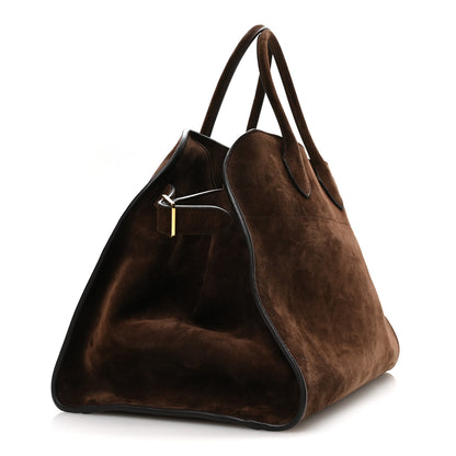 The Row Suede Soft Margaux 15 Mocha 3 of 9