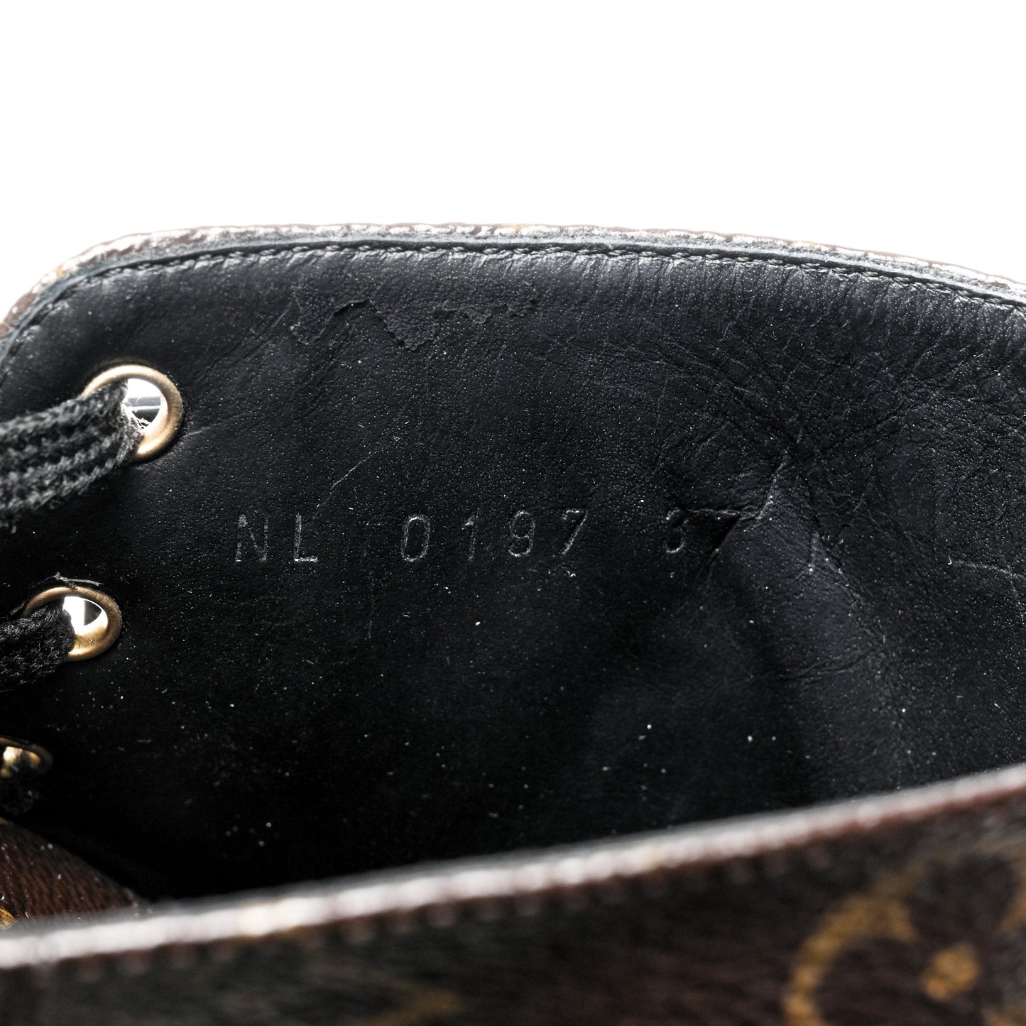 Calfskin Monogram Wonderland Flat Ranger Boots 37 Black