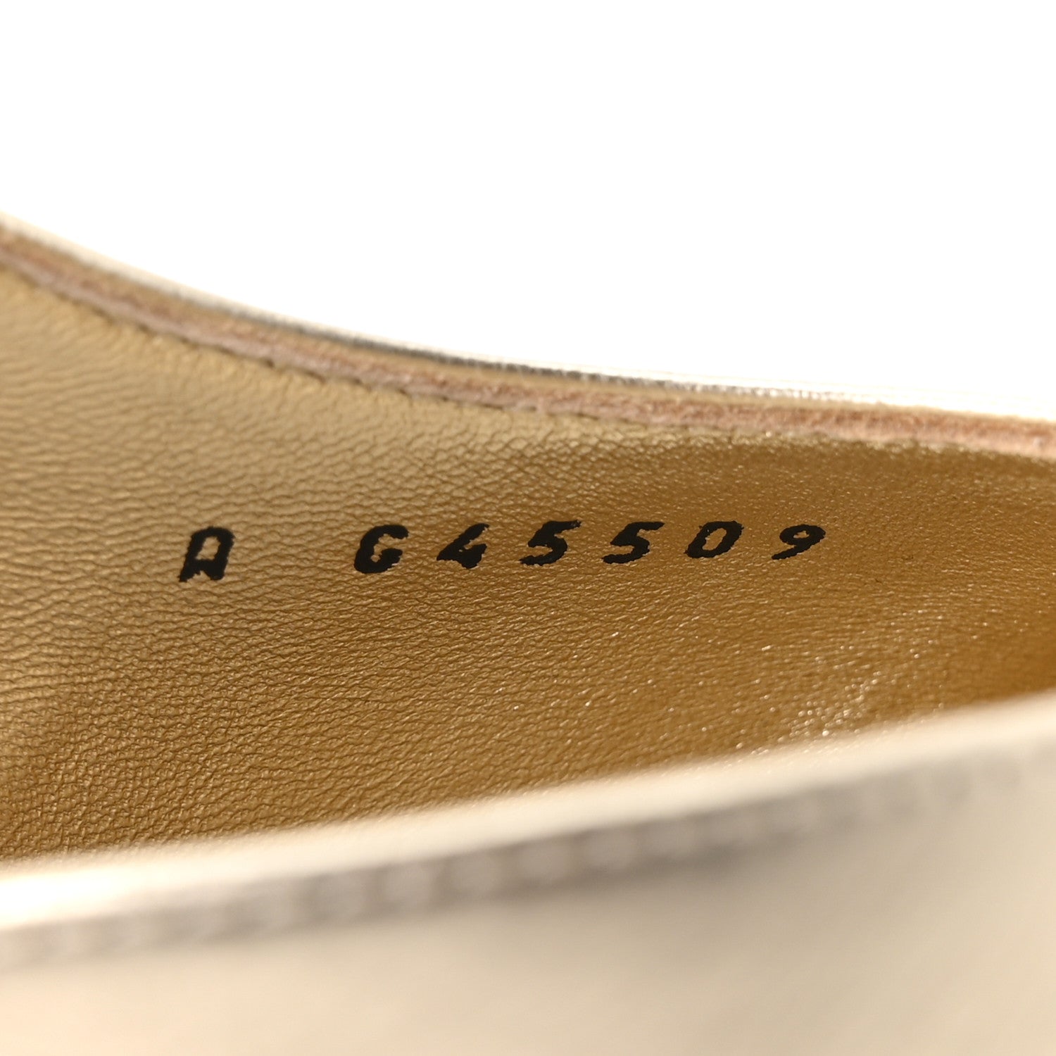 Chanel Laminated Crumpled Lambskin Grosgrain Cap Toe CC Slingback Pumps 39.5 Gold Black 9 of 10