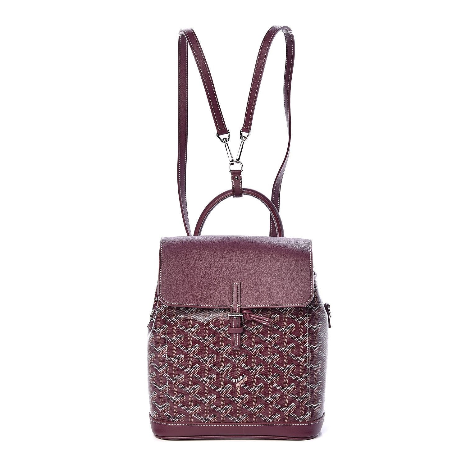 Goyard Goyardine Calfskin Mini Alpin Backpack Bordeaux 1 of 9