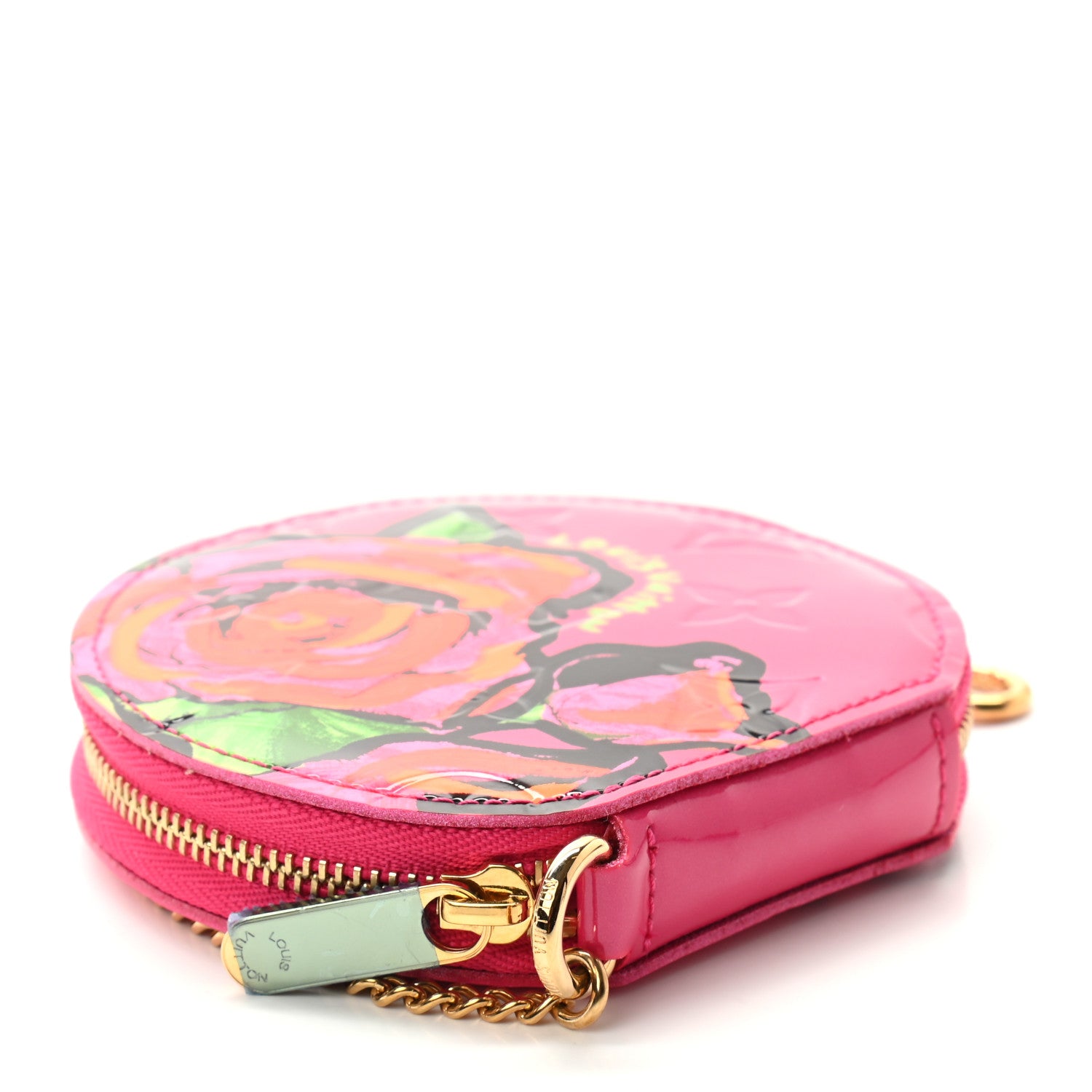 Louis Vuitton Vernis Roses Chapeau Coin Purse Rose Pop 4 of 6