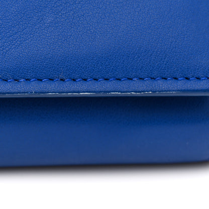 Saint Laurent Calfskin Classic Y Ligne Chain Wallet Bleu Majorelle 11 of 15