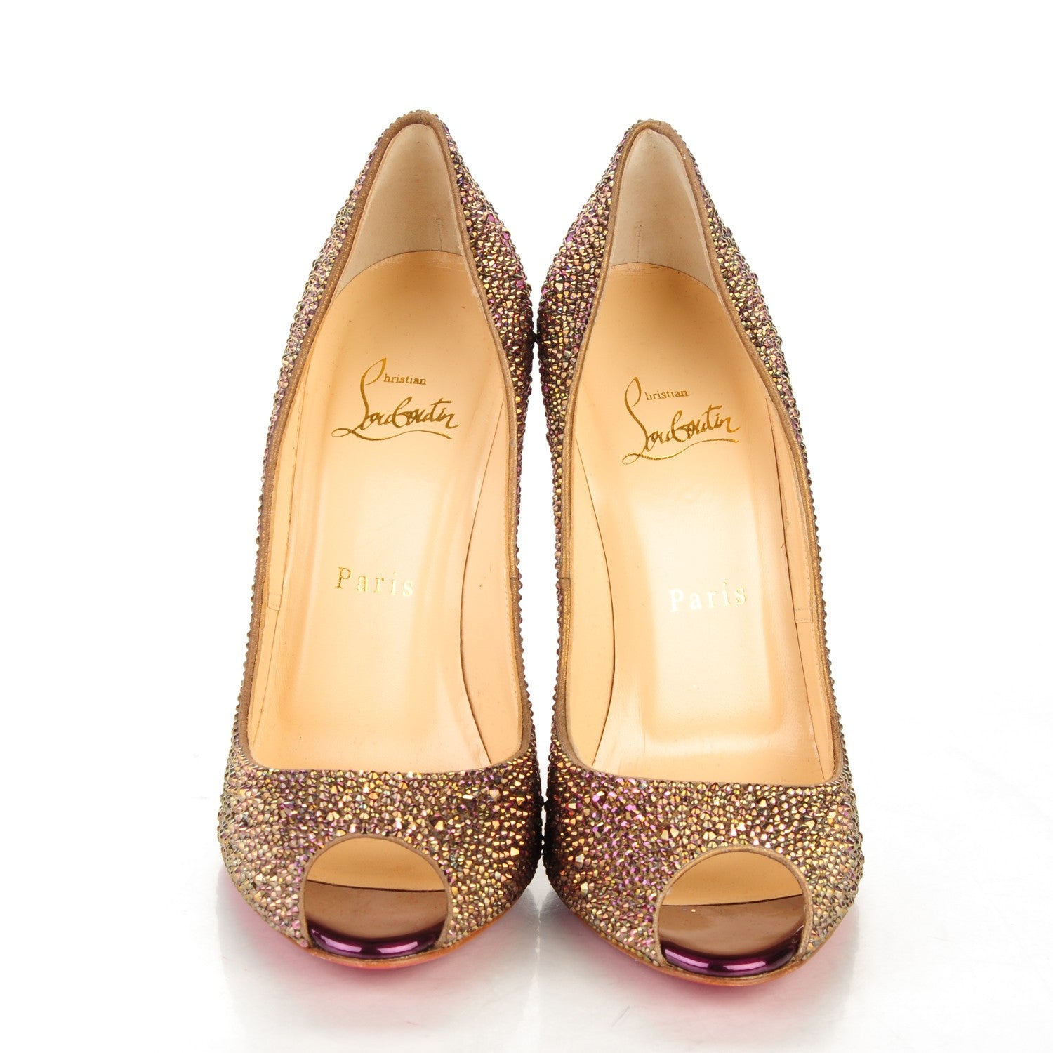 Christian Louboutin Suede Strass Youpi 120 Pumps 37.5 Cosmos 2 of 6