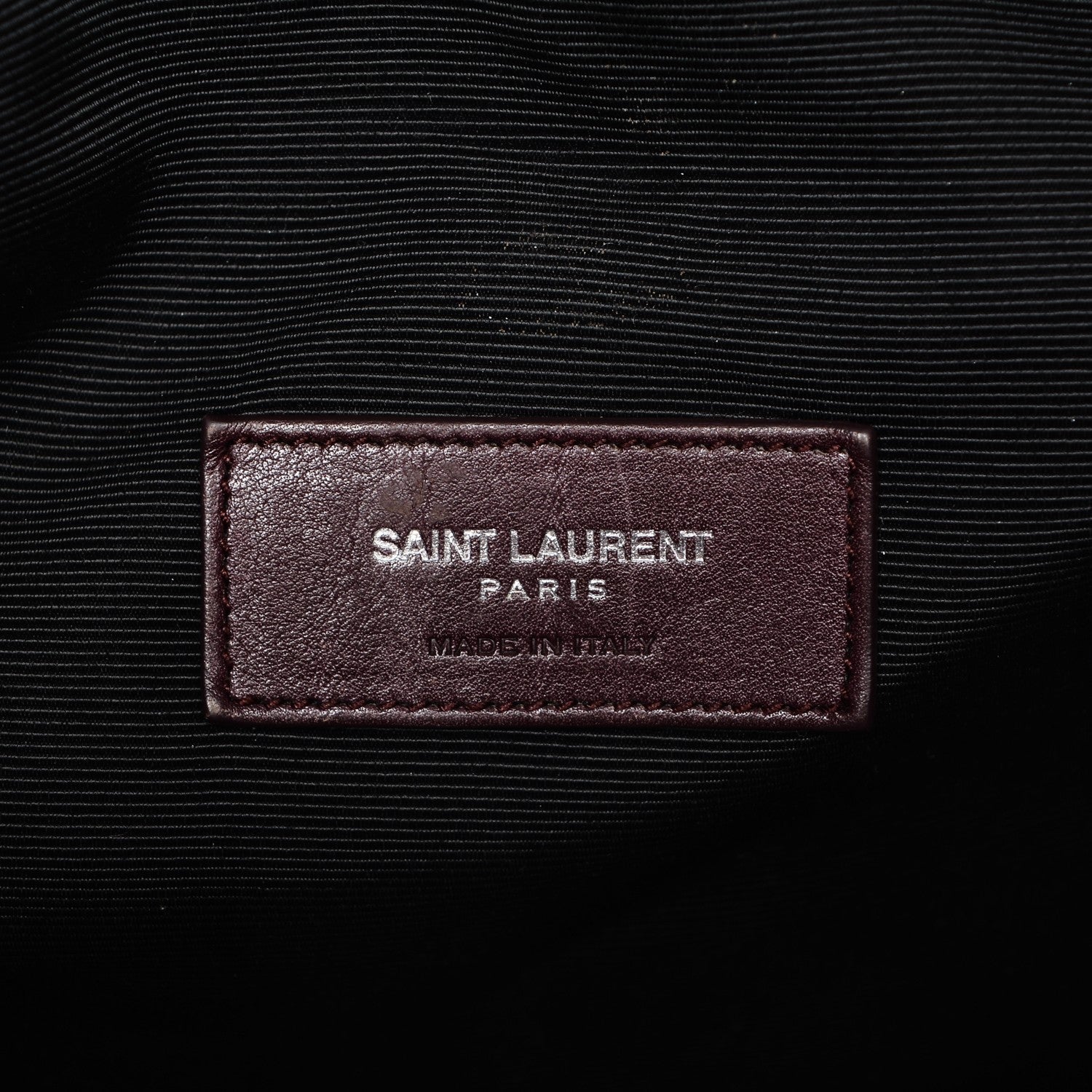 Saint Laurent Calfskin Medium Rider Bucket Bag Bordeaux 6 of 11