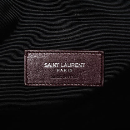 Saint Laurent Calfskin Medium Rider Bucket Bag Bordeaux 6 of 11