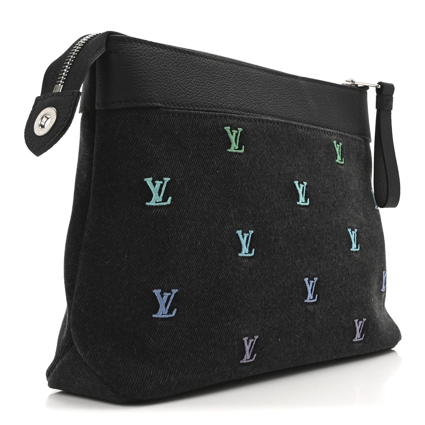 Blason Denim Pochette Voyage Souple Black Gradient Blue