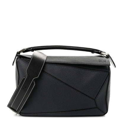 Loewe Calfskin Medium Puzzle Bag Midnight Blue Black 1 of 9