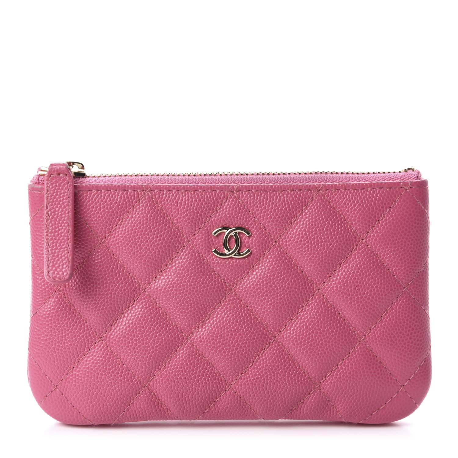 Chanel Caviar Quilted Small Cosmetic Case Pink 1 of 8