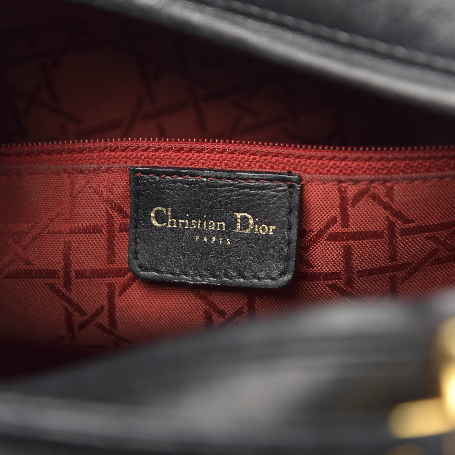 Christian Dior Lambskin Cannage Large Lady Dior Black 6 of 13
