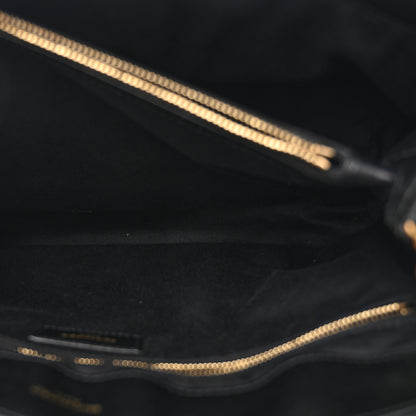 Saint Laurent Calfskin Y Quilted Monogram Large Loulou Chain Satchel Black 6 of 13