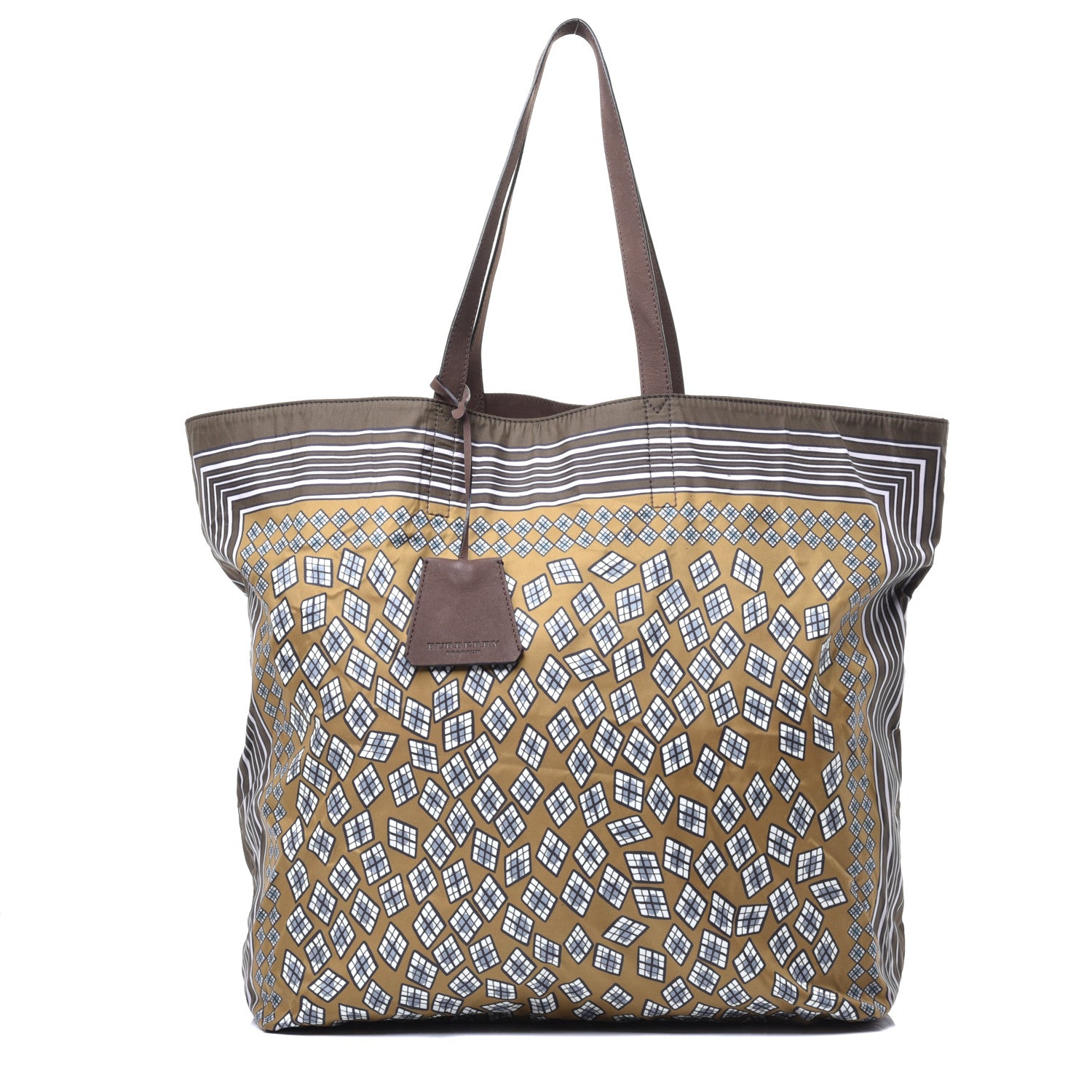 Burberry Nylon Printed Tote Brown 1 of 8