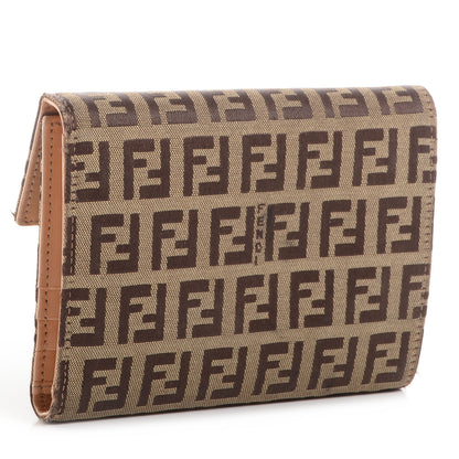 Fendi Zucchino Compact Wallet Tobacco 3 of 7