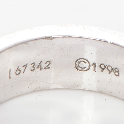Cartier 18K White Gold 3 Diamond 5.5mm LOVE Ring 49 4.75 5 of 6