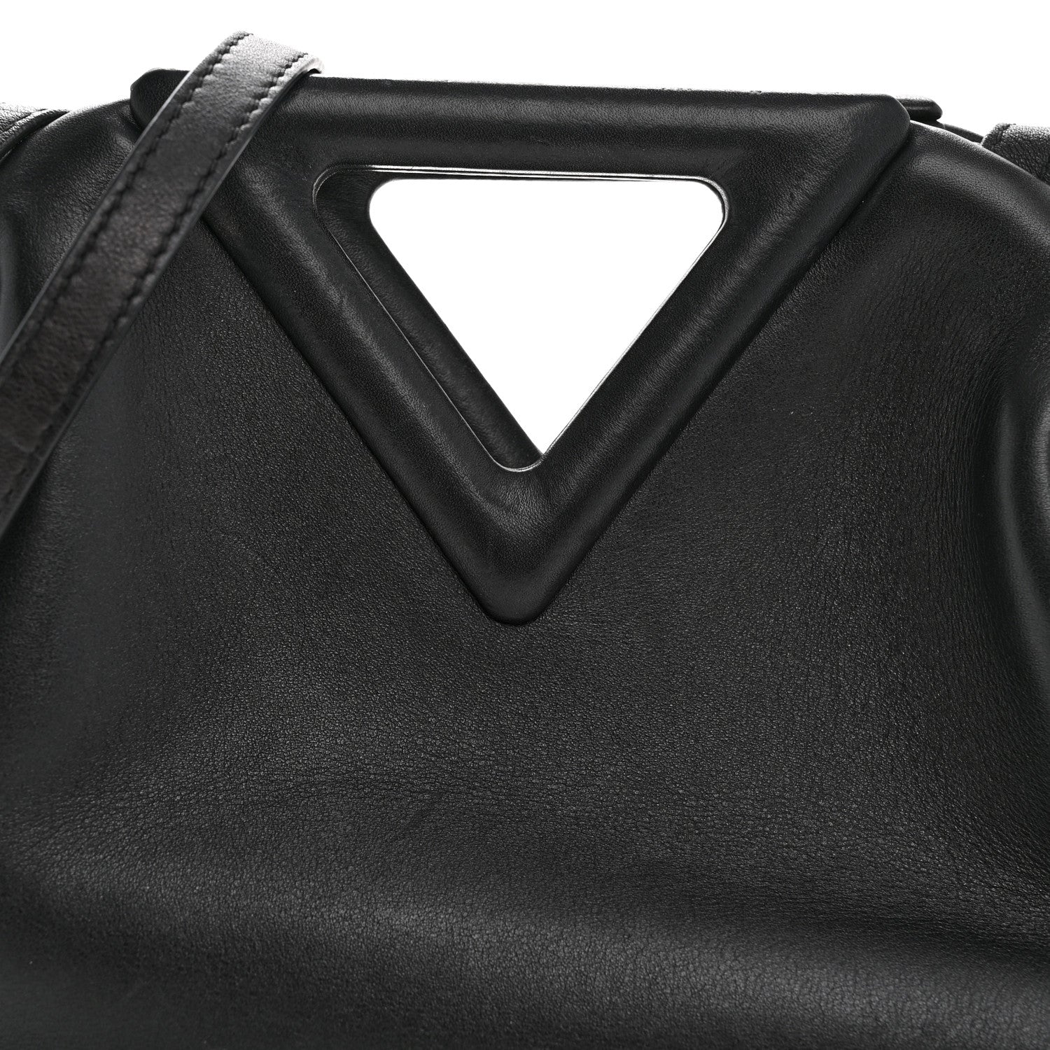 Bottega Veneta Calfskin Small The Point Triangle Bag Black 7 of 13