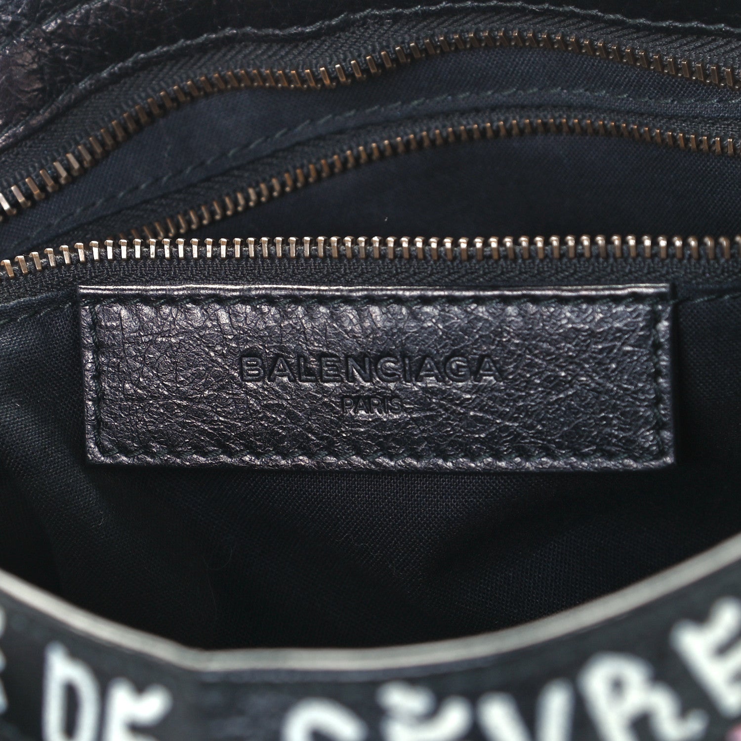 Balenciaga Agneau Graffiti All Over Classic Hardware S City Black Multicolor 6 of 10