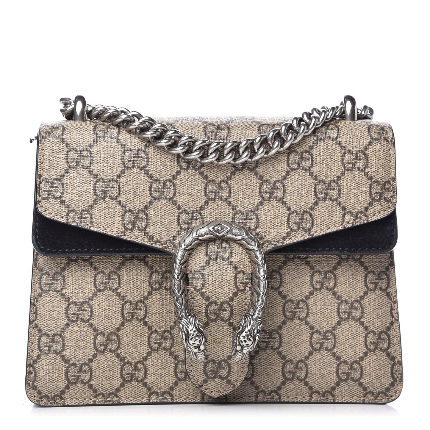 GG Supreme Monogram Mini Dionysus Shoulder Bag Black