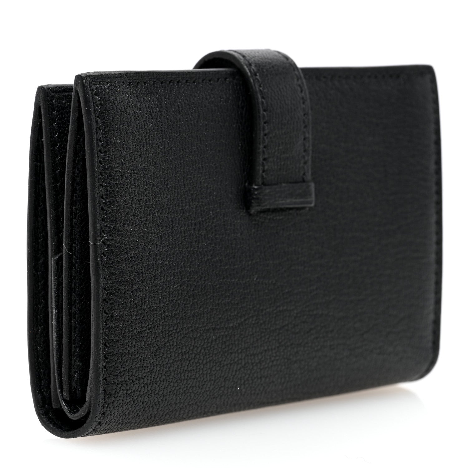 Hermes Chevre Mysore Mini Bearn Wallet Black 3 of 8