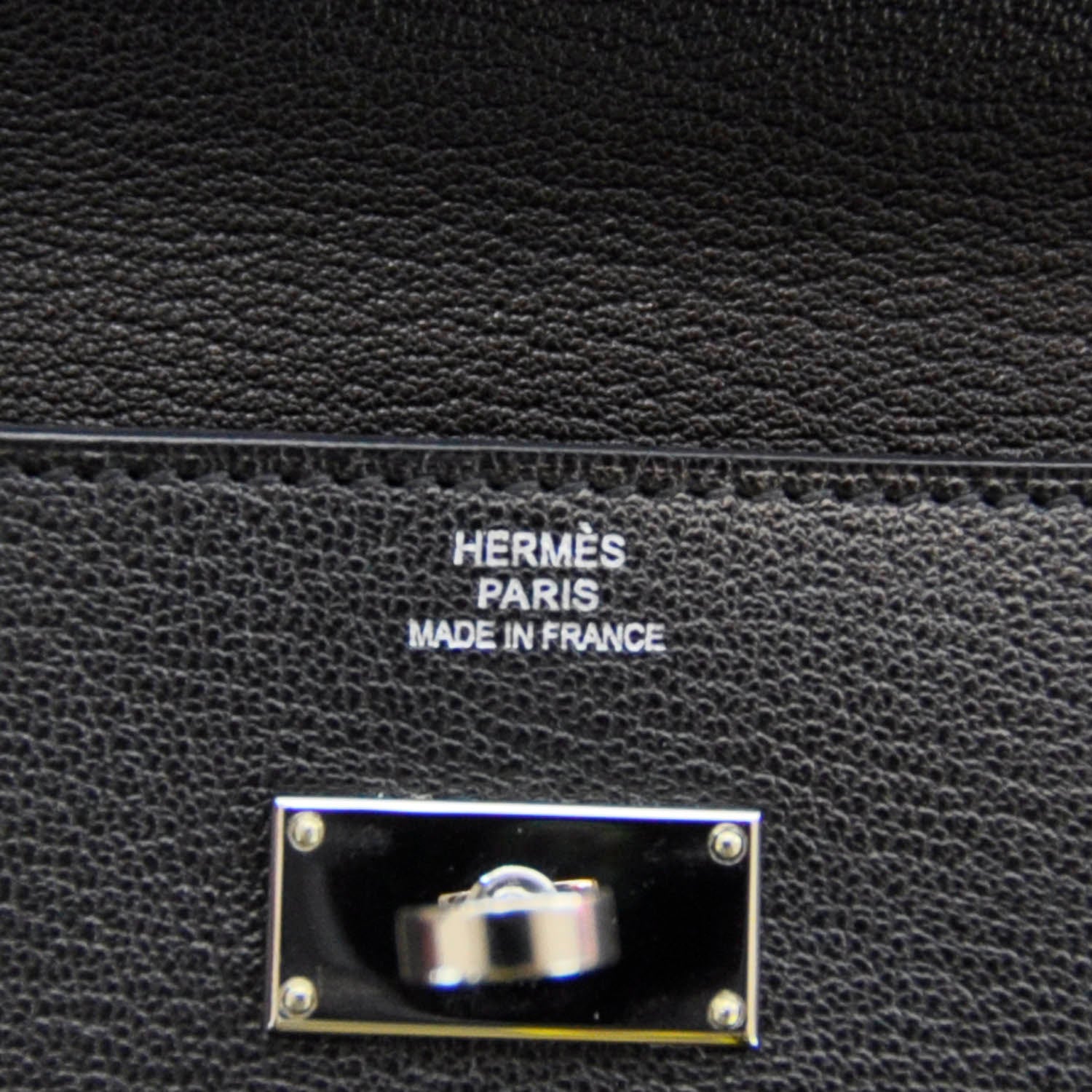 Hermes Chevre Kelly Longue Wallet Black 5 of 5