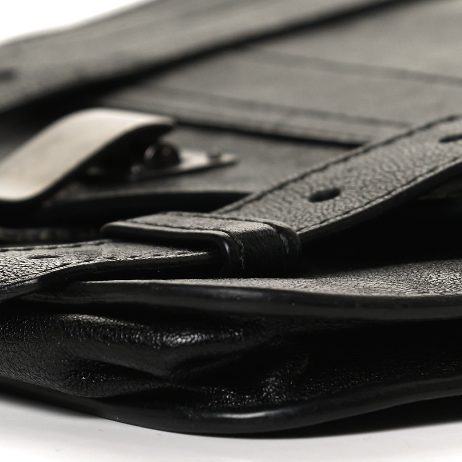 Proenza Schouler Lambskin PS1 Large Chain Wallet Black 9 of 9