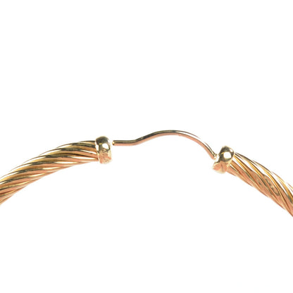 David Yurman 18K Yellow Gold Large Cable Classics Hoop Earrings 3 of 5