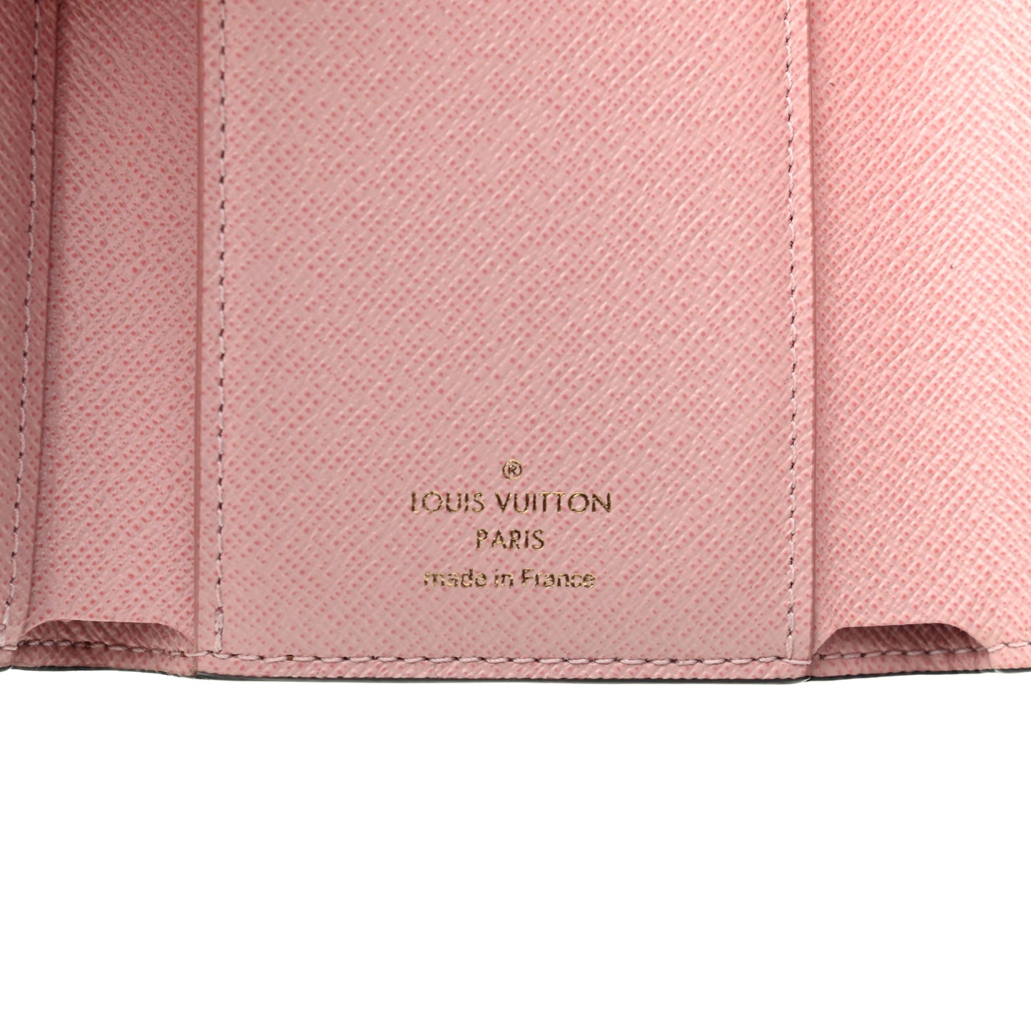 Damier Ebene Victorine Wallet Rose Ballerine