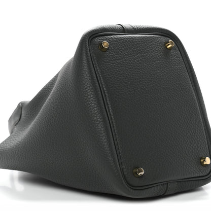 Hermes Taurillon Clemence Picotin Lock 18 PM Vert Mangrove 9 of 10