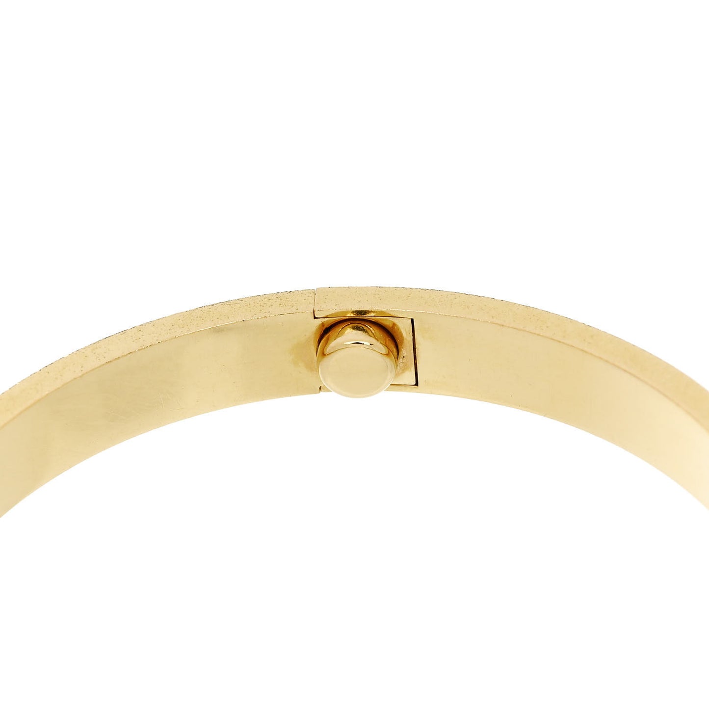 18K Yellow Gold Brushed Finish LOVE Bracelet 18