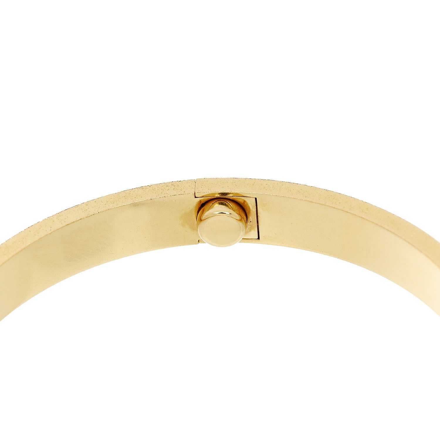 Cartier 18K Yellow Gold Brushed Finish LOVE Bracelet 18 8 of 9