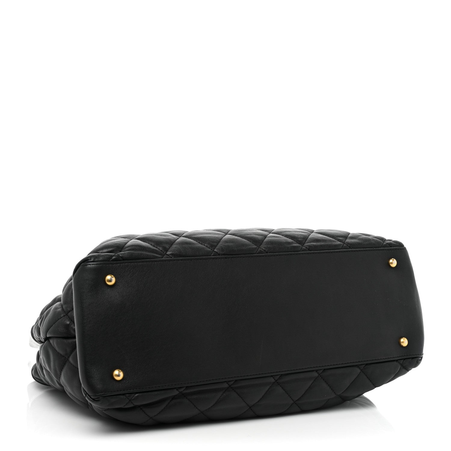 Chanel Calfskin Quilted Large Soft Elegance Tote Black 4 of 25