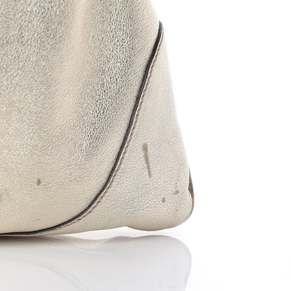 Gucci Metallic Calfskin Web Medium Jackie O Bouvier Hobo Gold 14 of 15