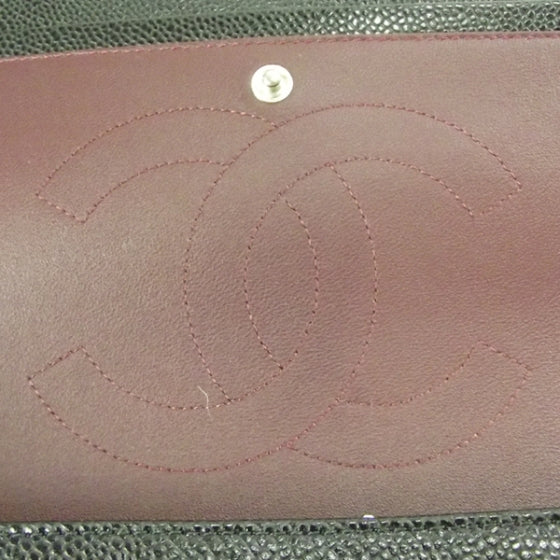 Caviar Jumbo Flap Black
