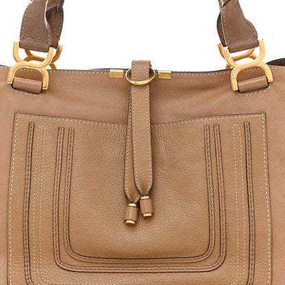 Chloe Calfskin Large New Marcie Tote Nut 8 of 15