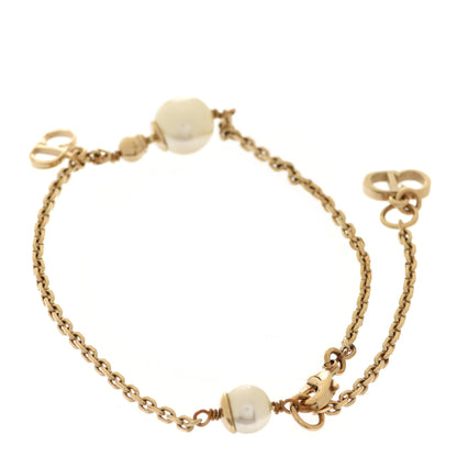 Christian Dior Pearl CD Bracelet Gold 3 of 6