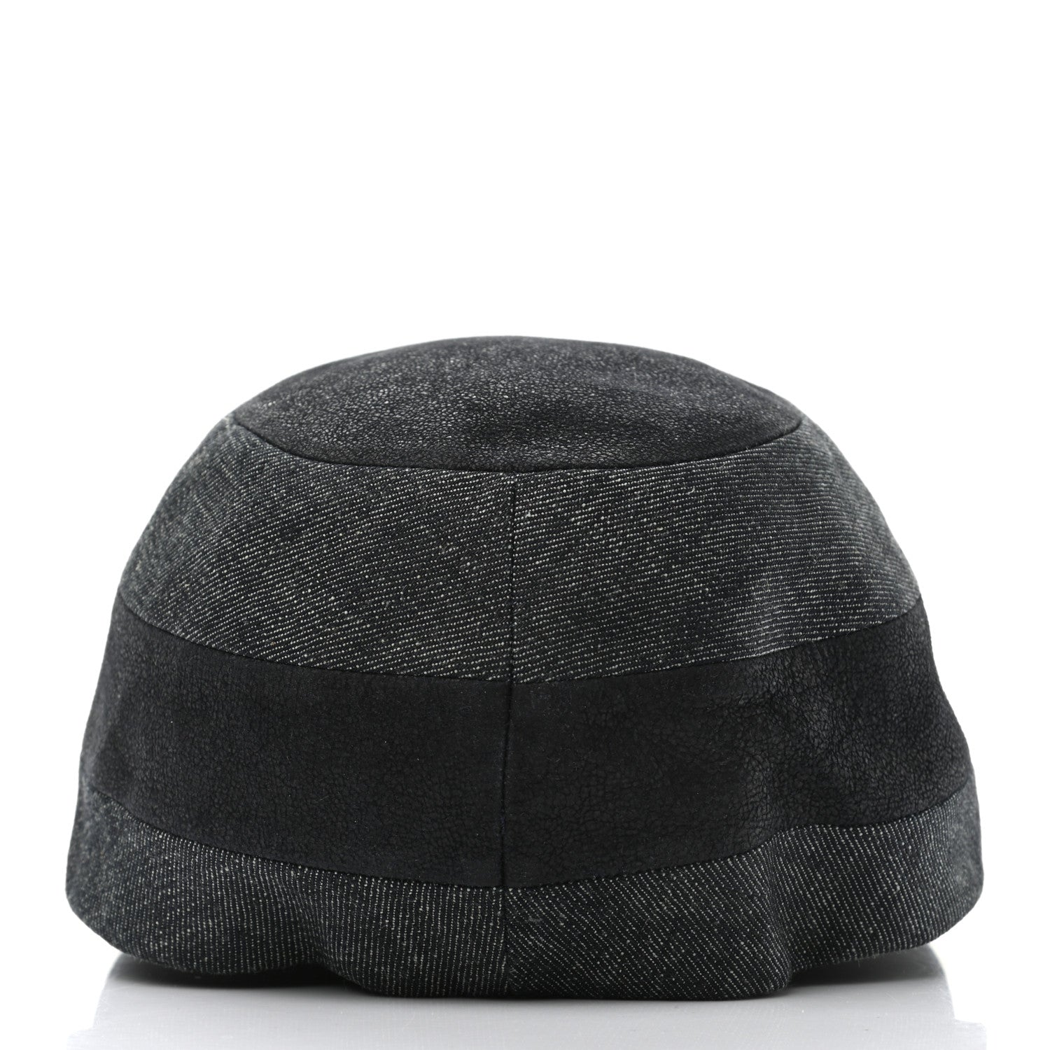 Hermes Goatskin Cotton Linen Cap 56 Black 6 of 8