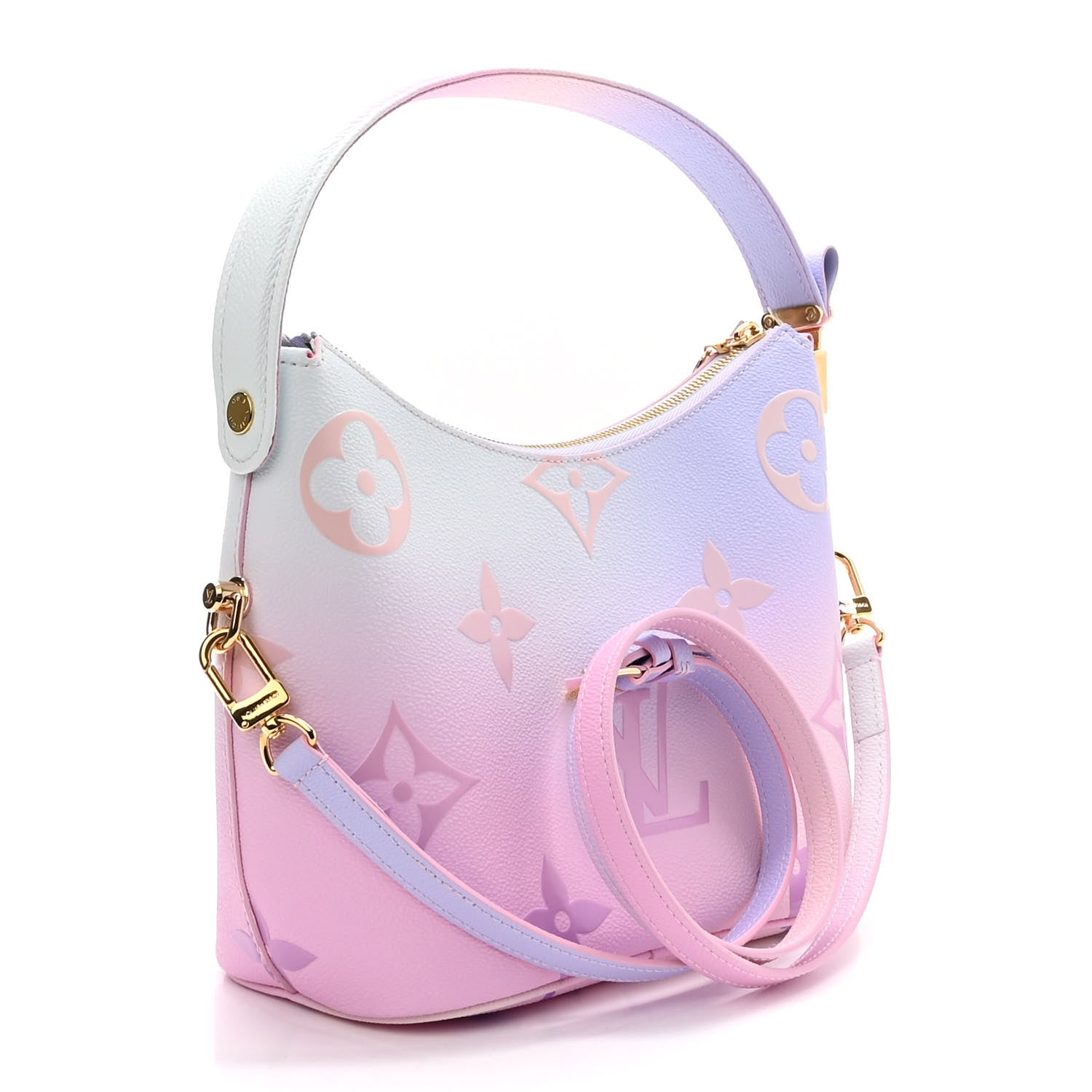 Louis Vuitton Monogram Giant Spring In The City Marshmallow Hobo PM Sunrise Pastel 3 of 10