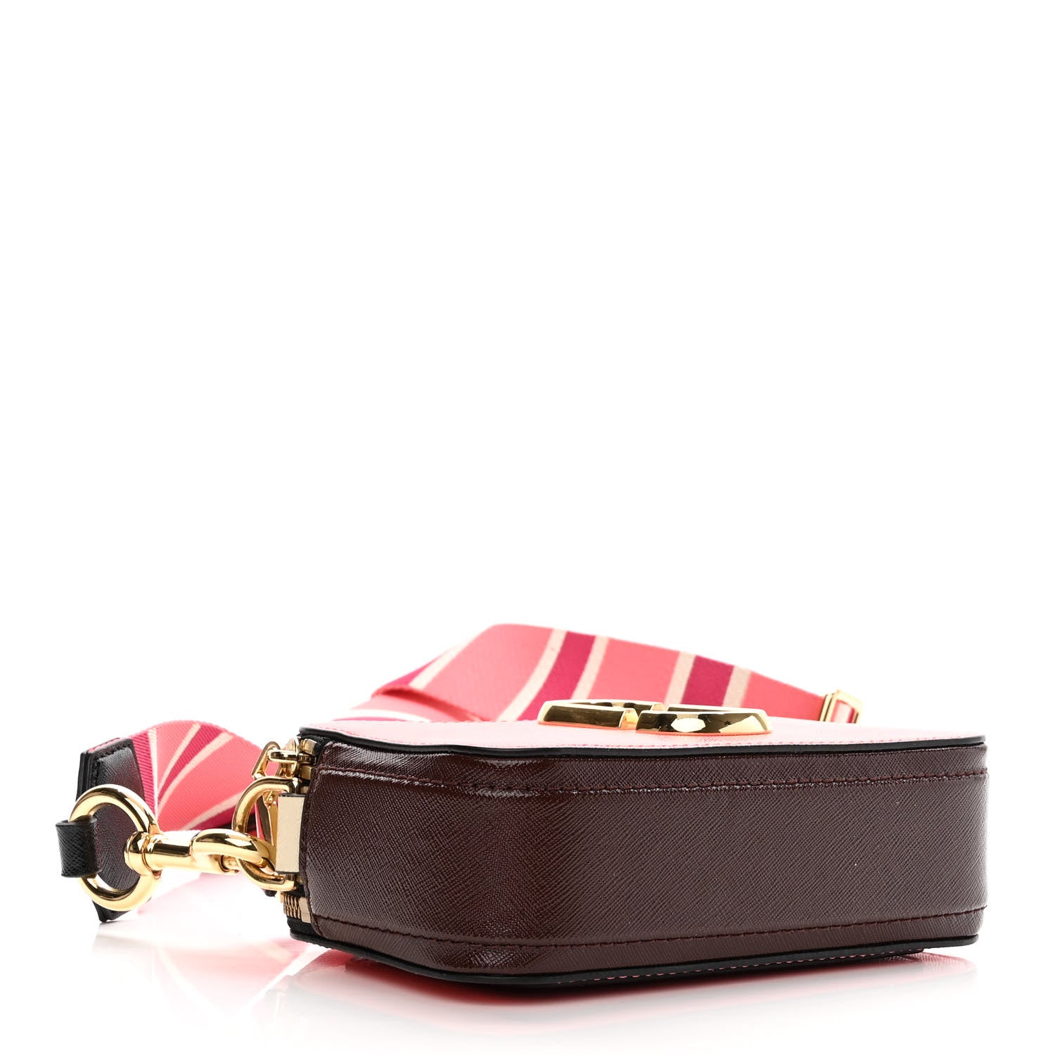 Marc Jacobs Saffiano Small Snapshot Camera Bag Coral Multi 4 of 11