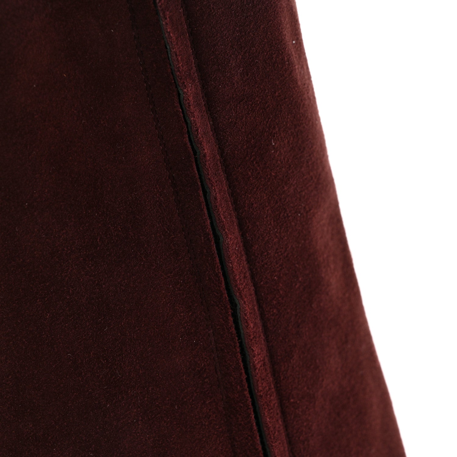 Saint Laurent Suede Babies Over The Knee Boots 36.5 Amaranto 9 of 14
