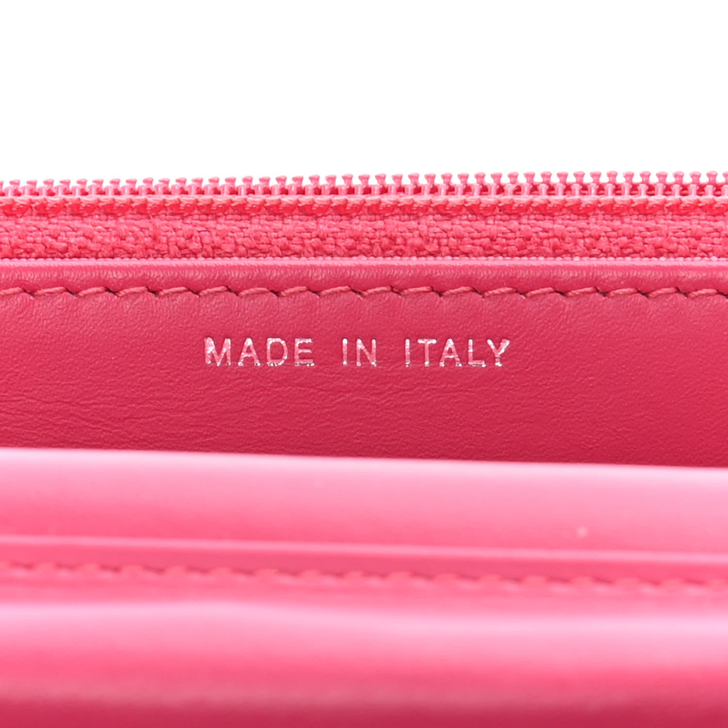 Chanel Patent Quilted Wallet On Chain WOC Fuchsia 7 of 11