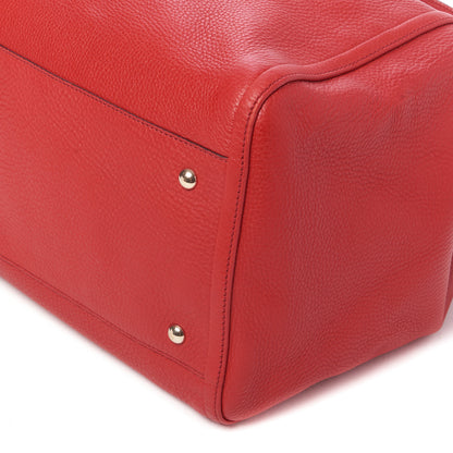 Gucci Pebbled Calfskin Large Soho Shoulder Bag Red 5 of 10