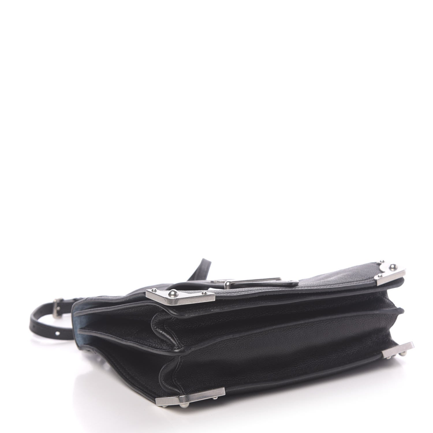 Prada Glace Calf Large Soft Cahier Bag Black Astrale 5 of 11