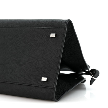 The Row Matte Grained Calfskin Soft Margaux 12 Black 9 of 9