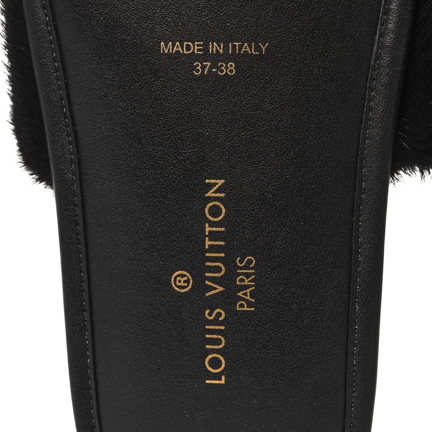 Louis Vuitton Mink Fur Homey Flat Mules 37-38 Black 5 of 5