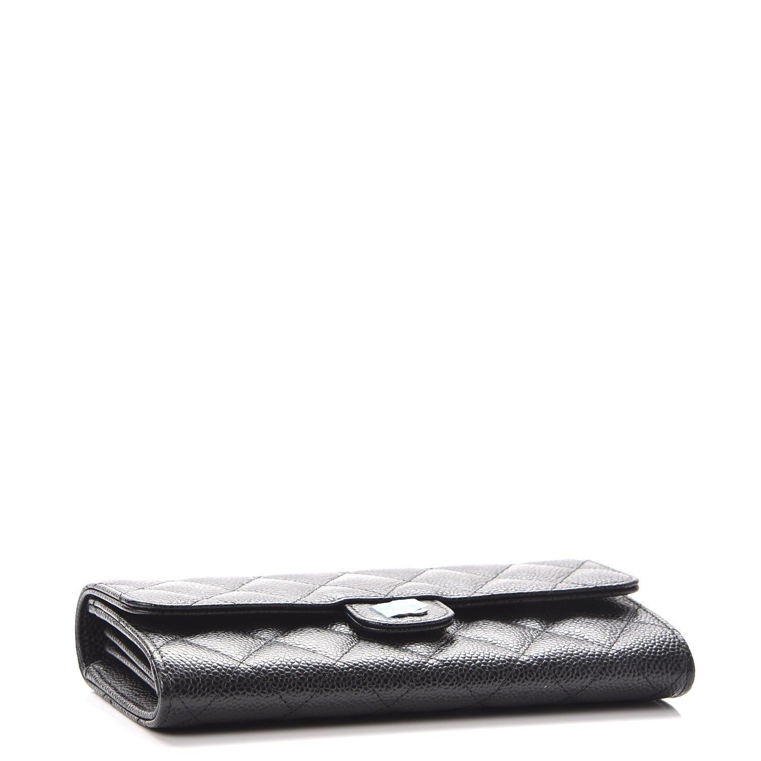 Chanel Caviar Quilted Large Flap Wallet Black 4 of 9