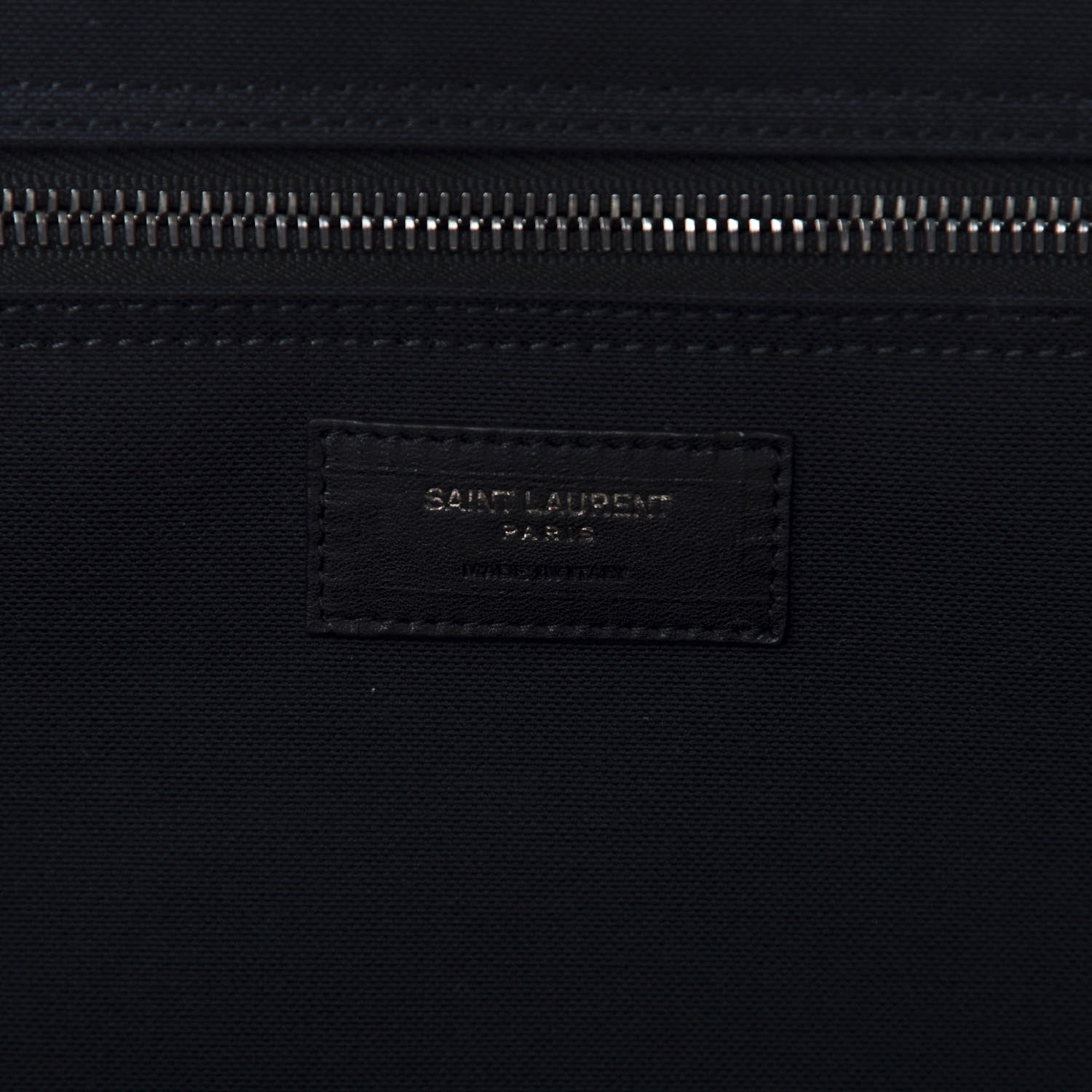 Saint Laurent Canvas Noe Striped Tote Black White 8 of 9